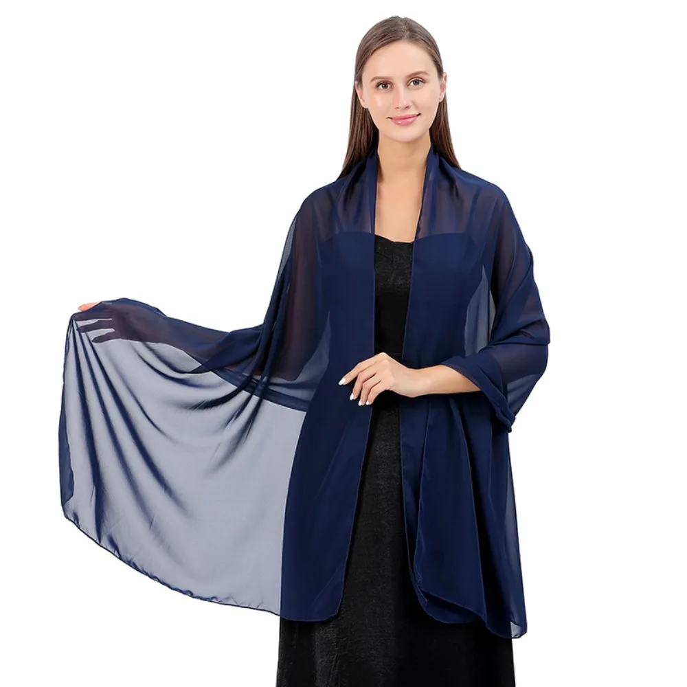 Abiti da sera da sposa alla moda scialle festa di nozze Lady Cape Wraps damigella d'onore Solid Dinner scialle