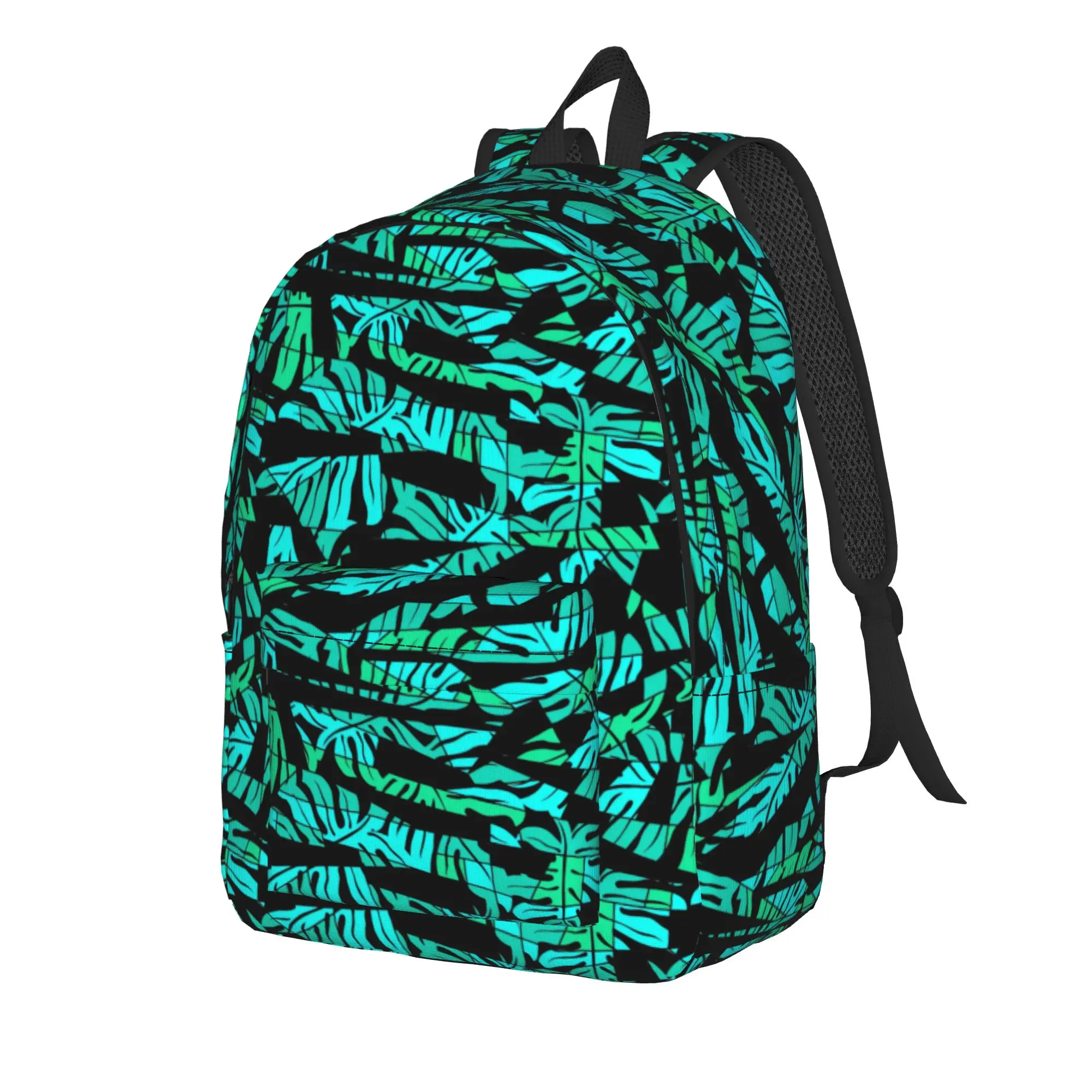 Tropical Palm Leaf    Backpack  Outdoor Style Backpacks Teen Fun School Bags Design Lightweight Rucksack