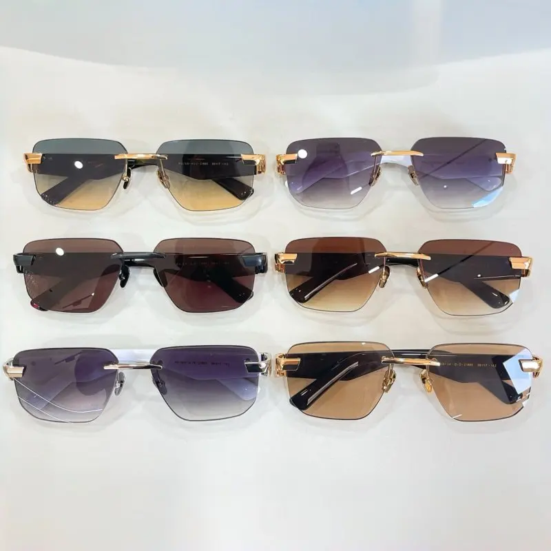 Model Z1893 Brands Irregular Rimless Men and Women's Sunglasses - High-Quality UV Protection Fashion Shades