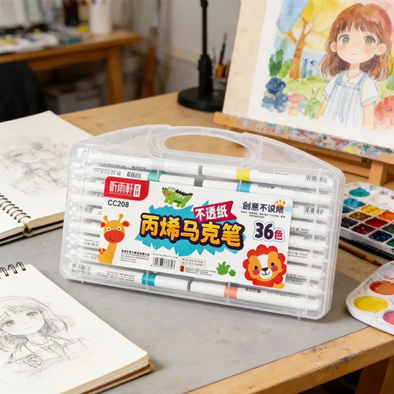 

Маркеры для акриловой краски, несколько цветов, безопасные нетоксичные акриловые маркеры на водной основе, принадлежности для рукоделия, набор красок для наскальной живописи