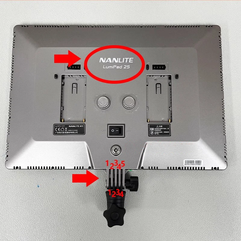 LumiPad25 LED flat panel lamp 4-fork lamp holders M6*35 screws Luxpad43H Five pronged panel lamp foot brackets