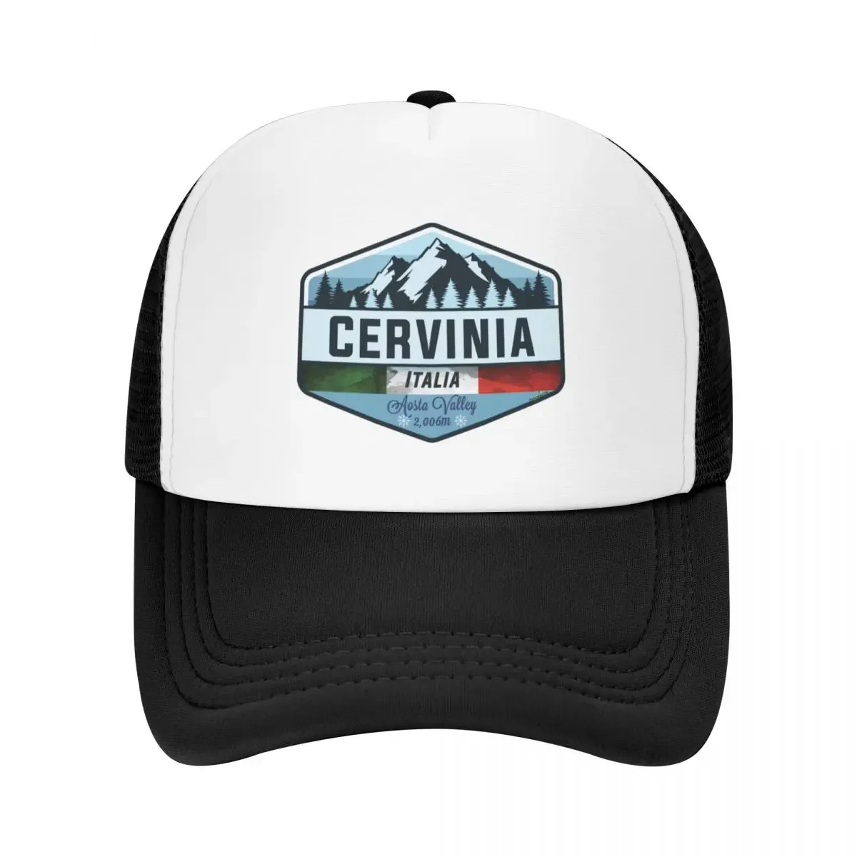 Cervinia Italy Italia Ski Skiing Sticker T-Shirt 01 Baseball Cap Snap Back Hat Hat Luxury Brand Women's Beach Outlet 2024 Men's