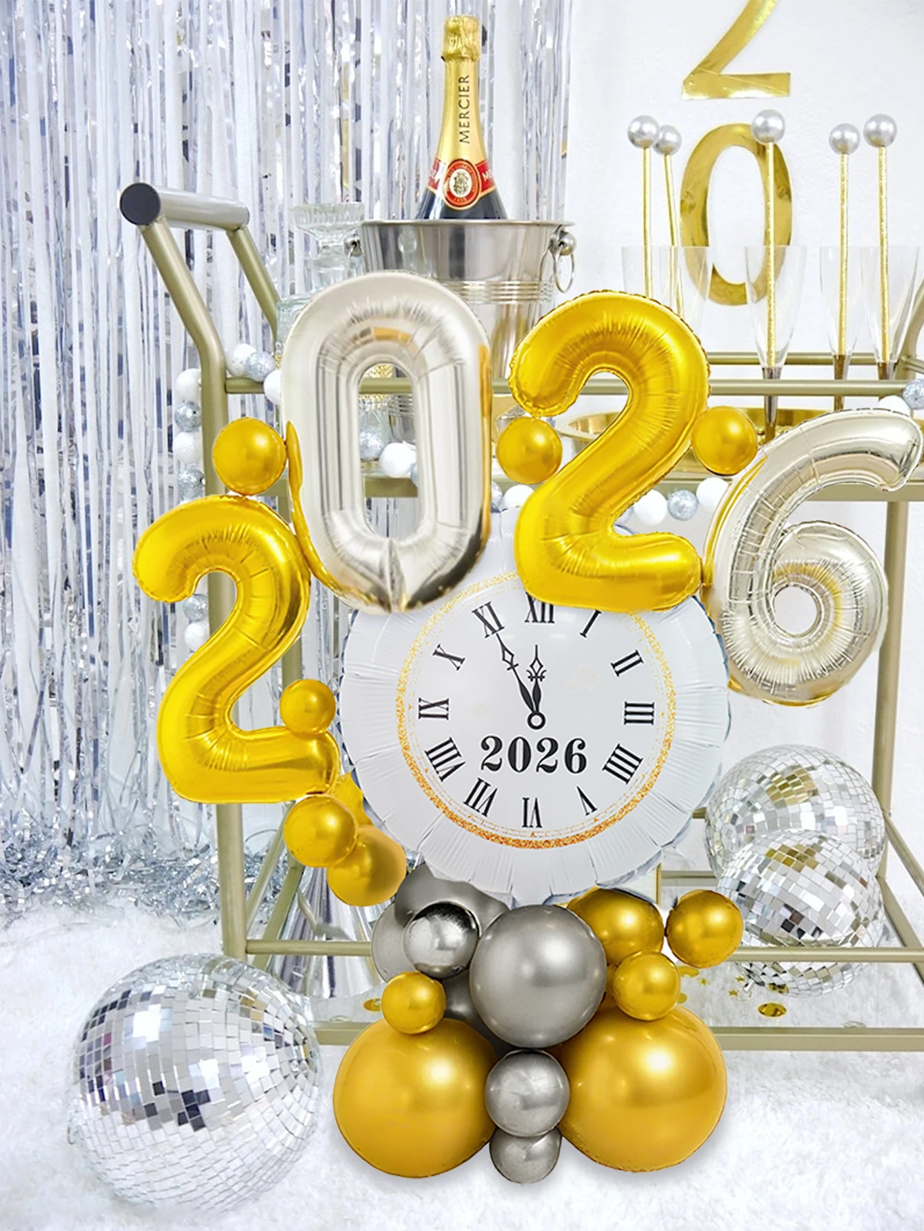 35 قطعة مجموعة بالونات السنة الجديدة 2026، مناسبة لتزيين حفلات رأس السنة الجديدة، حفلة رأس السنة 2026، عيد الميلاد، حفل التخرج #1