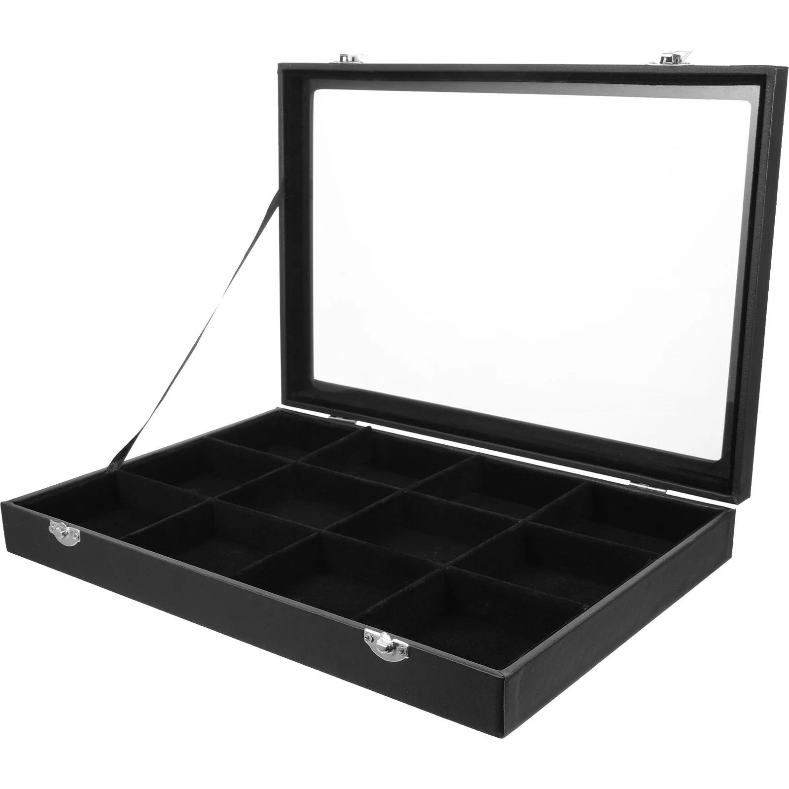 

Jewelry Storage Box Lightweight Simple Style Jewelry Organizer Compact Case for Earrings Rings Bracelets Necklace Travel Storage