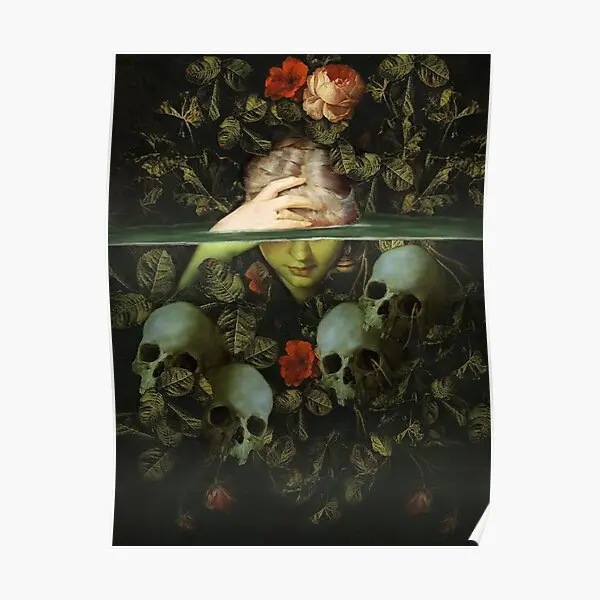 The Woman Who Dived Until Finding The En  Poster Mural Modern Home Decoration Vintage Decor Funny Picture Print No Frame