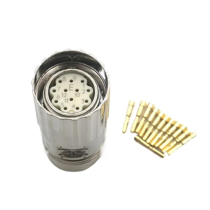 For M23 Aviation Plug 623 Connector 12 Pins 17 Pins Cable Connector