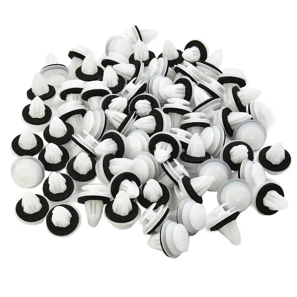 100 قطعة مقاطع للاحتفاظ لوحة الباب الوفير كليب الداخلية الحاجز برغي برشام/D02 نوع + وسادة اكسسوارات مشبك السيارة الداخلية