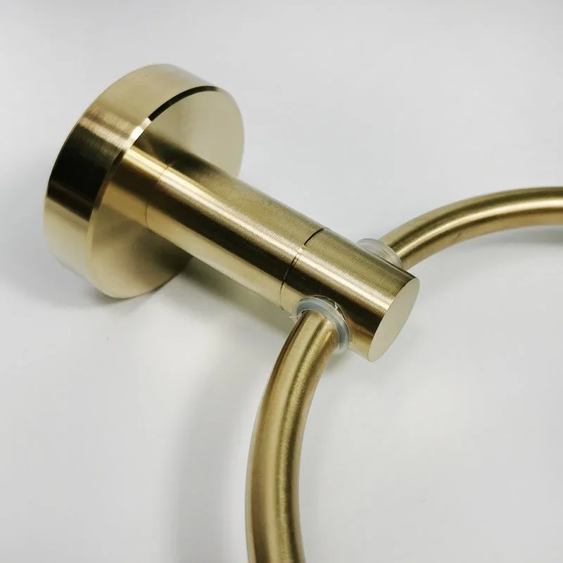 Кольцо для полотенец из матового золота из нержавеющей стали 304, аксессуары для ванной комнаты, настенное кольцо для полотенец из полированной нержавеющей стали