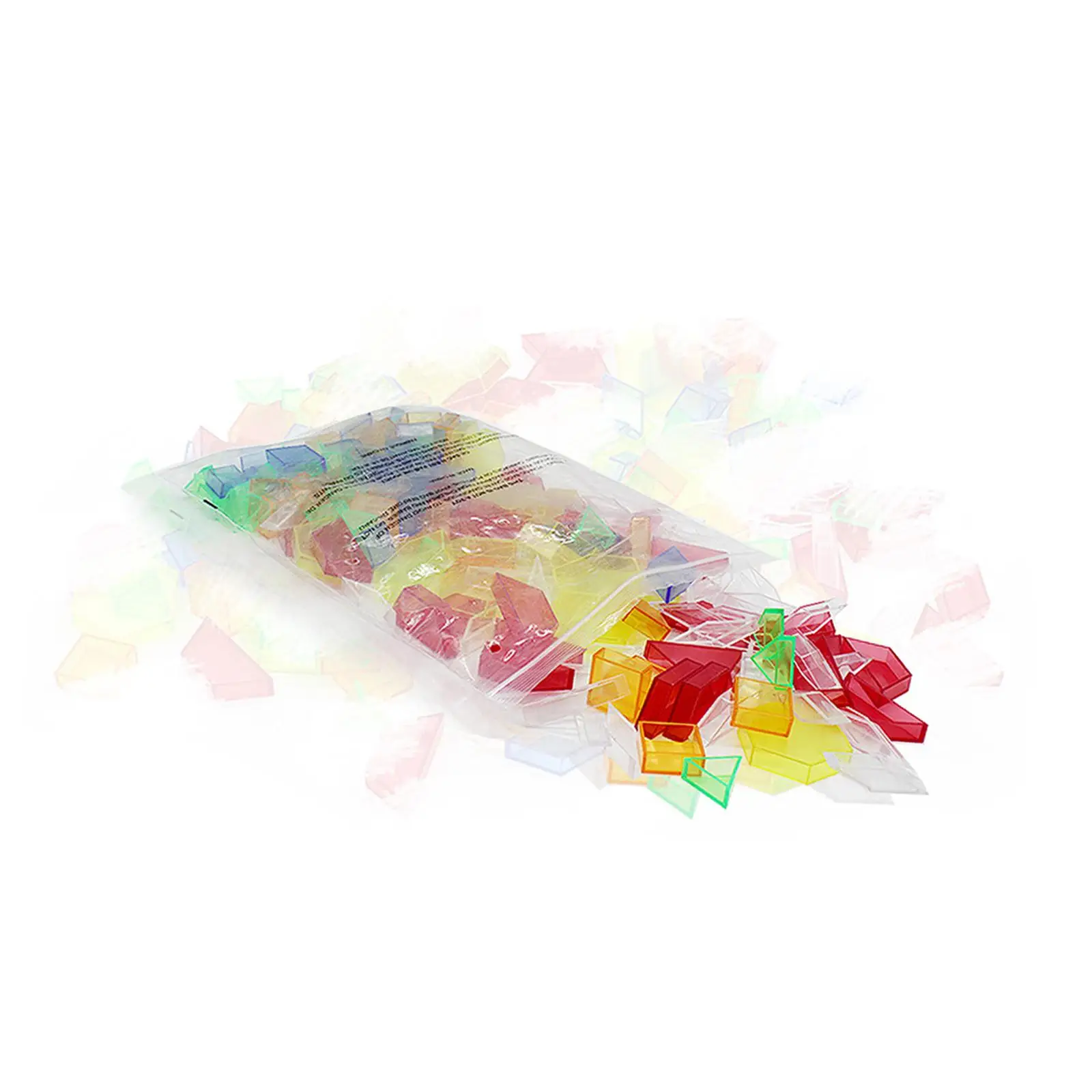 Transparent Hollow Building Blocks for Children Ages 4-6 Creative Design Toy for Shape Recognition and Color Exploration
