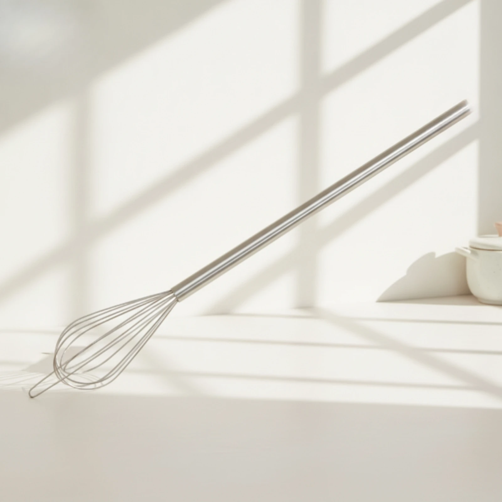 Kitchen Baking Utensils - Batedor Manual Robusto de Aço Inoxidável,