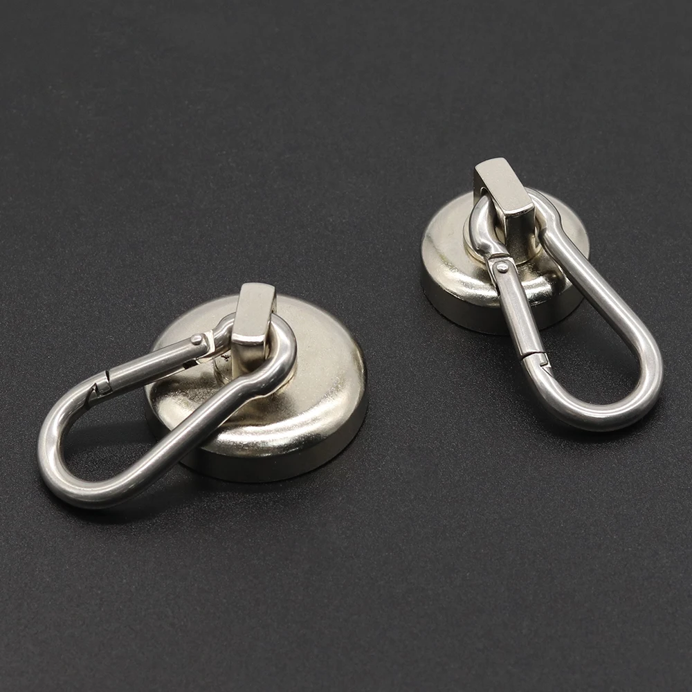 

N52 Super Strong Neodymium Magnet Carabiner Magnetic Ring Keychain Magnetic Ring Magnetic Seat 360°Rotating Magnetic Hook