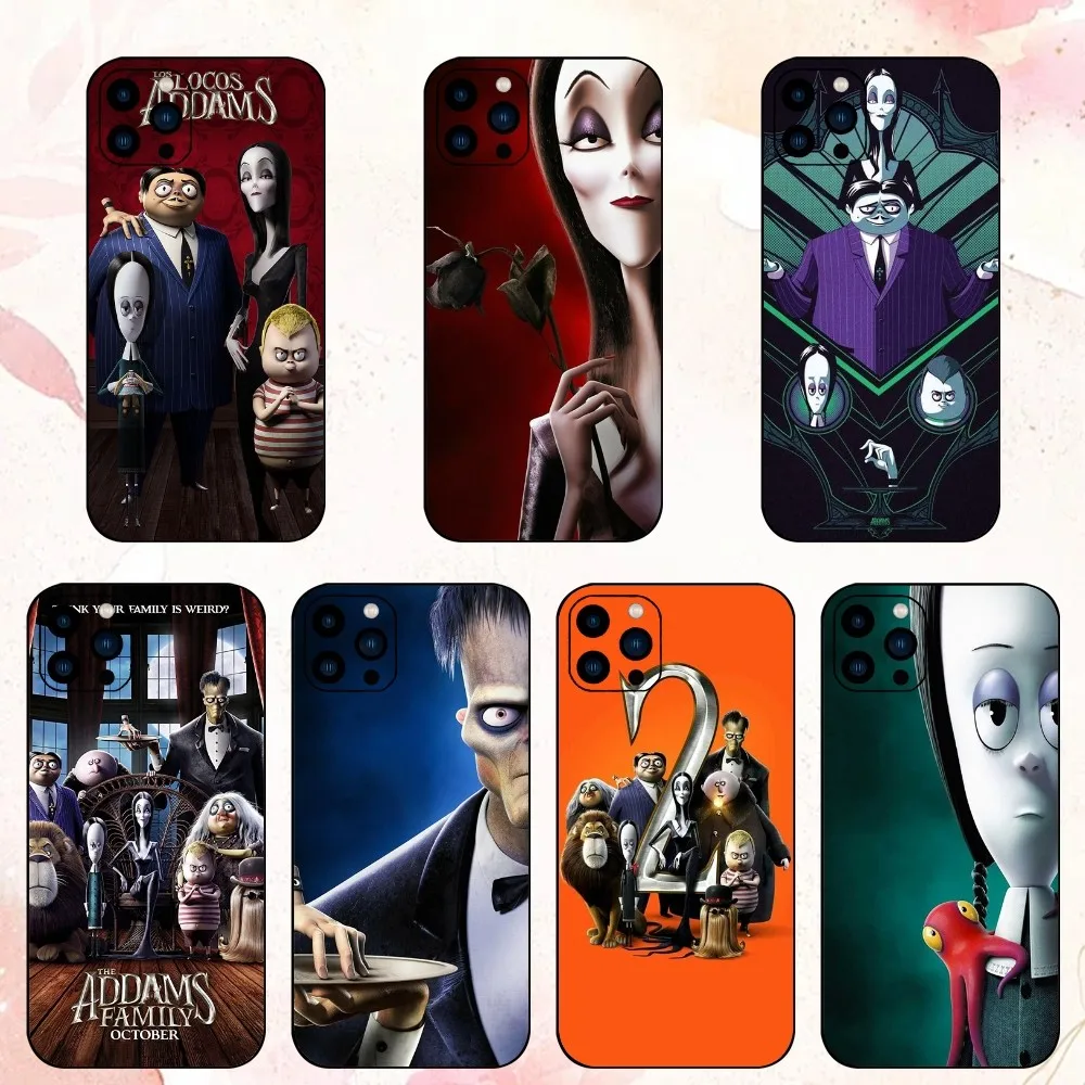 T-The A-Addams F-Family Phone Case For iPhone 15 14 13 12 Mini 11 Pro Max X XR XS 8 SE Plus Shell