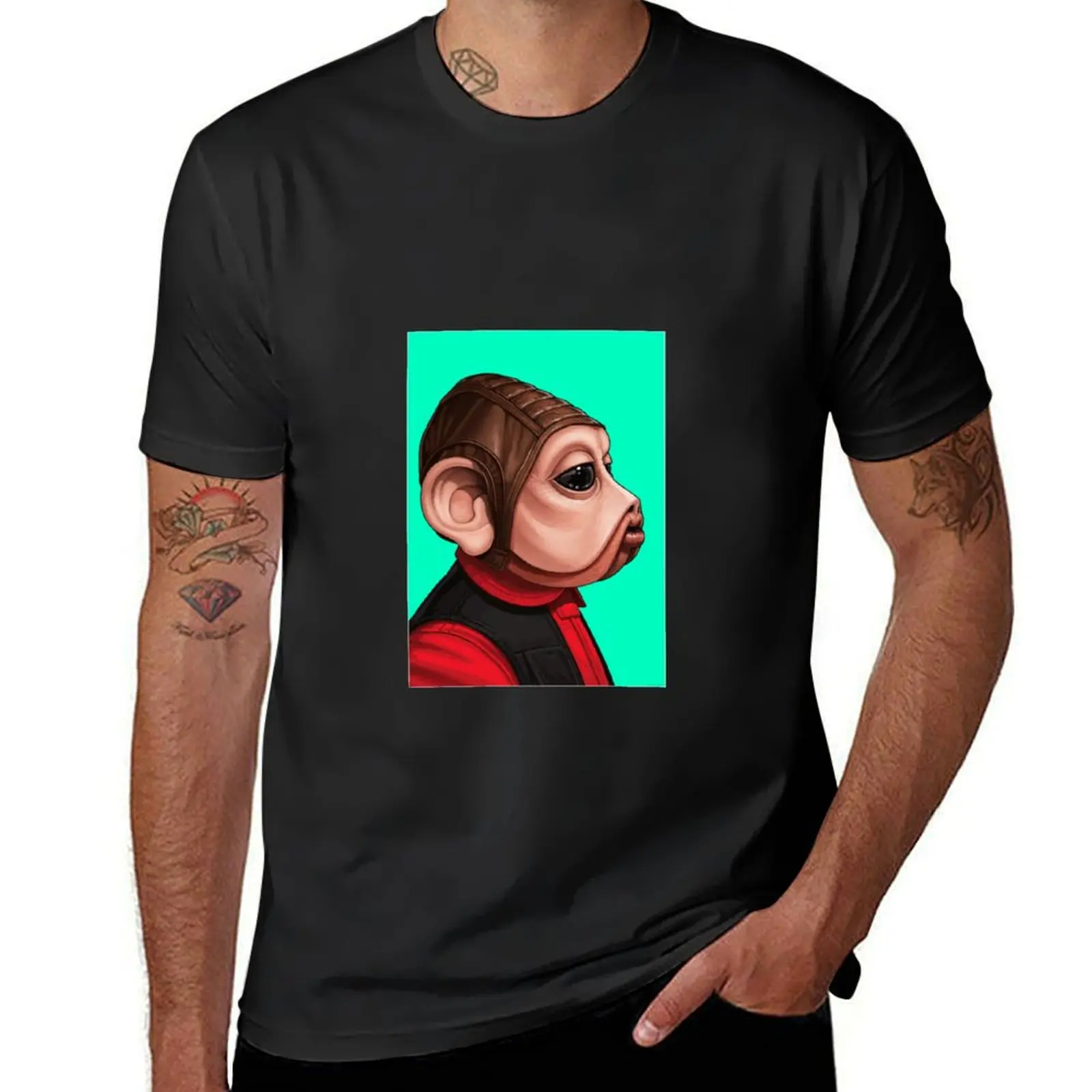 

Nien-Nunb T-Shirt quick-drying hippie clothes sweat shirts, men