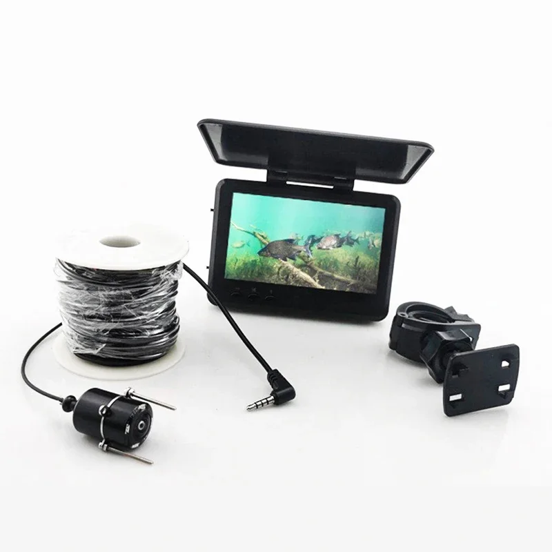 

4.3" HD video underwater visual fish finder monitor camera detection for ice river boat sea fishing well testing aquaculture