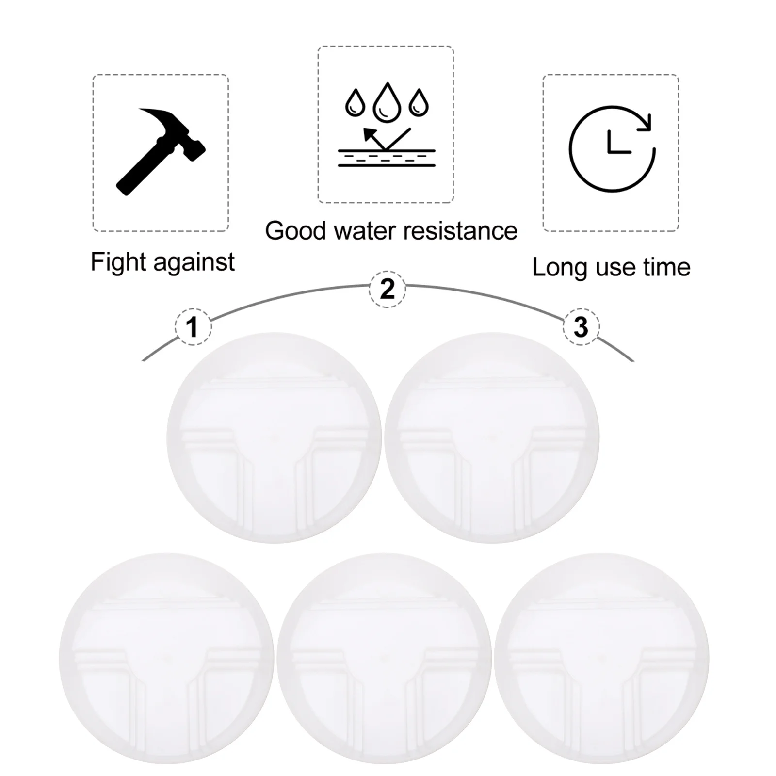 

5Pcs Simple Bonsai Tray Plant Pots Tray Waterproof Durable Easy Clean Indoor Outdoor Garden Accessory Flowerpot Accessory