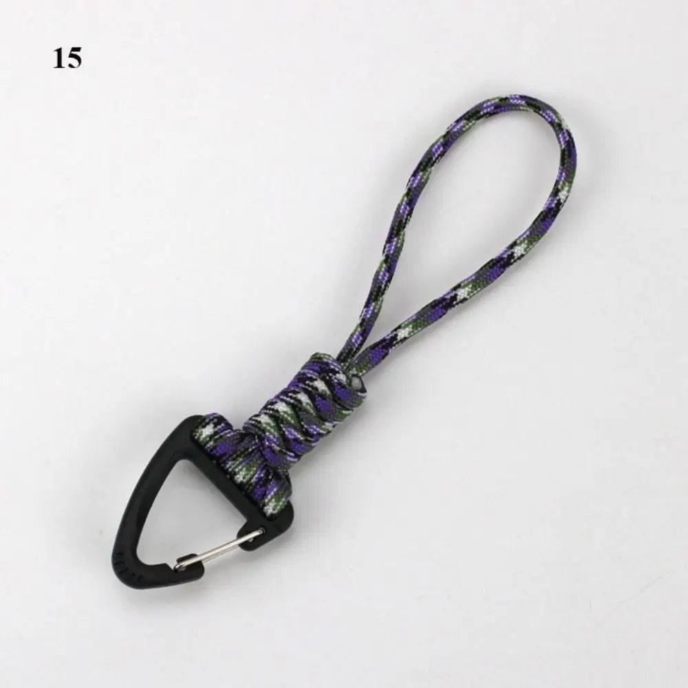 

High Quality High Strength Paracord Keychain 20 Styles Parachute Cord Keychain Neck Hanging Rope Outdoor Tool