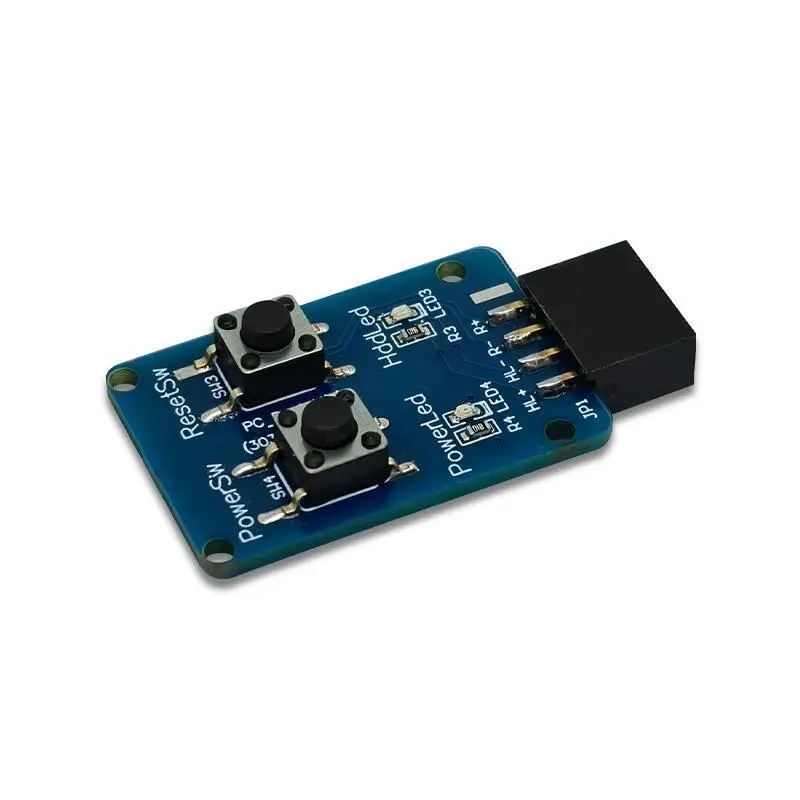 PC External Power Reset Switch 9Pin Motherboard HDD LED Plug Play for Beginner PC Build DIY Repair Starter Kit