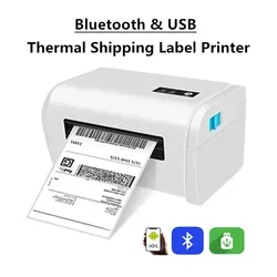 4 Inch Shipping Label Express Waybill Sticker 100x150mm Wireless Bluetooth Thermal Barcode Printer For Shipping&Sales  Platform