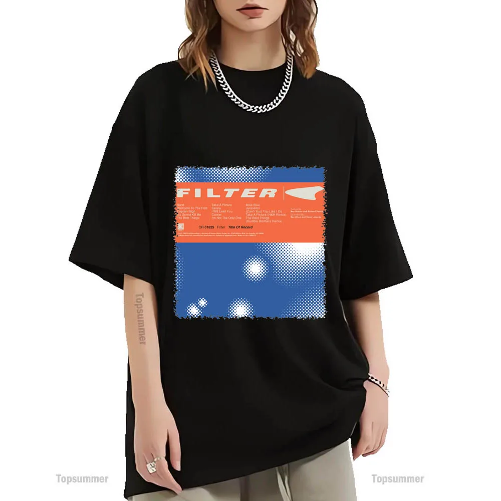 

Футболка мужская с фильтром «название альбома», уличная одежда в стиле Харадзюку, Топ оверсайз с коротким рукавом для женщин