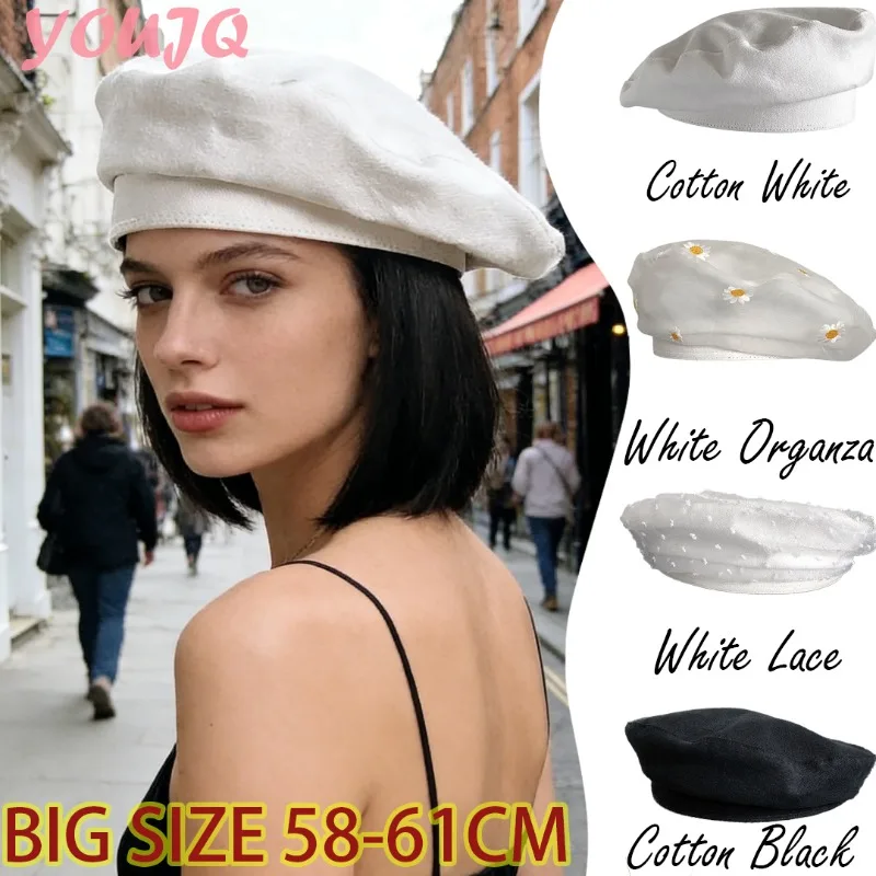 S/M/L Summer Cotton Berets for Women Breathable Lightweight Artist Beret Light Bohemian Beret Thin French Beret Casquette Homme