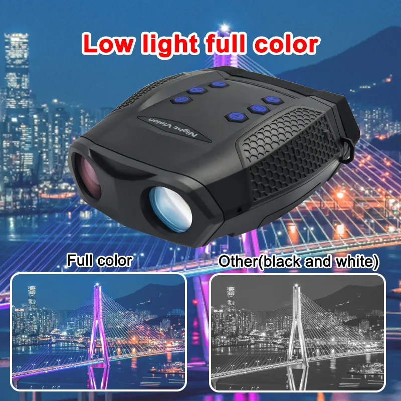 Venta caliente IP65 impermeable Z5 Binocular de baja luz a todo color 4K HD Digital visión nocturna infrarroja