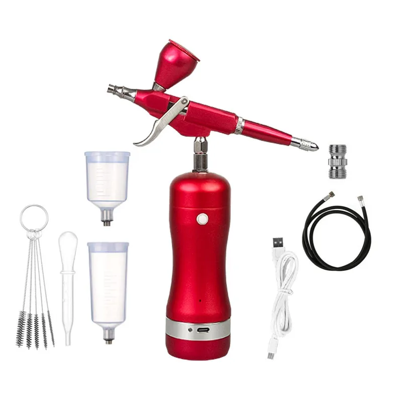 

Automatic stop start charging electric small spray pen air pump set model for painting and coloring