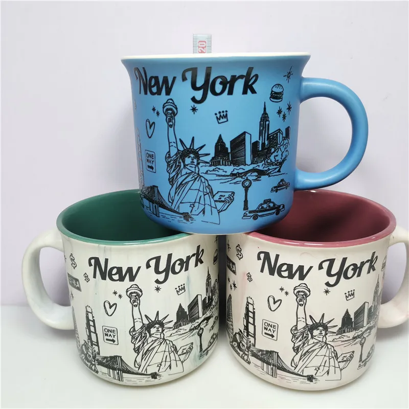 

Classic Cerc Mugs New York Las Vegas California Los Angeles Dinnerware Cups without Lid Made in China