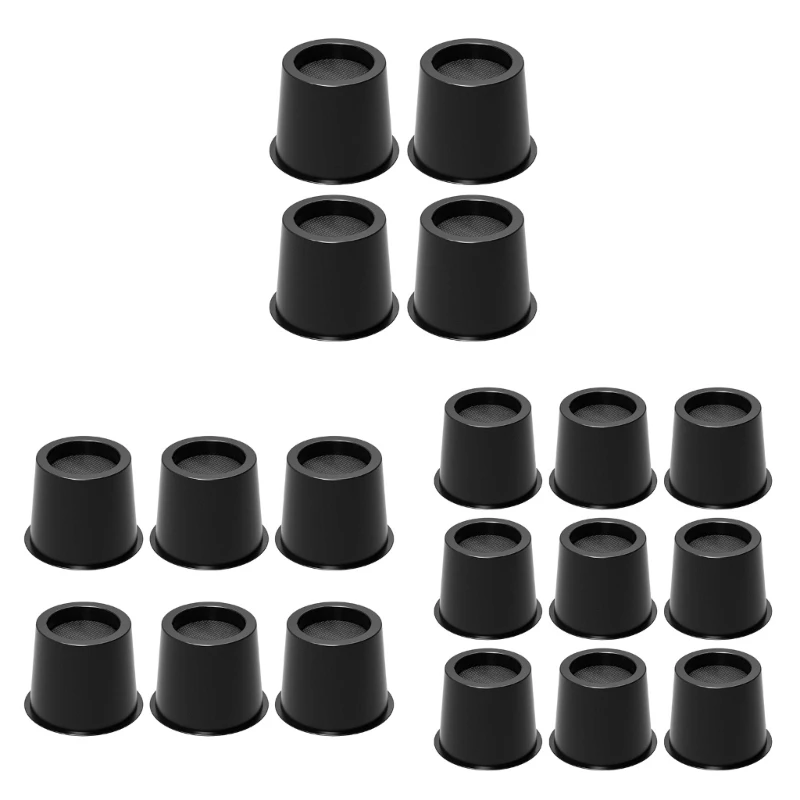 4/6/9pcs Stackable Furniture Risers 4 Inch Heavy Duty Plastic Base Universal For Bed Sofa Chair 1500lbs Weight high quality