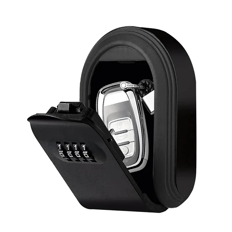 

Magntic Key Lock Box With 4 Digit Combination Lock Hider Under Car, Magnetic Key Holder For Indoors, Outdoor Travel