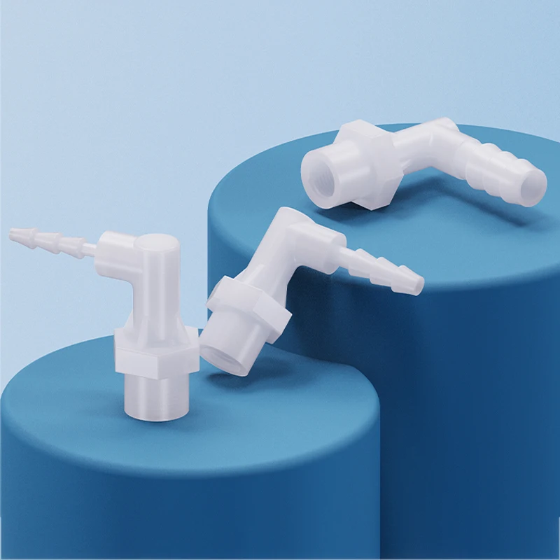 Plastic Hose Elbow Connectors G1/8 G1/4 G3/8 G1/2 G3/4  PE Pagoda Reducing Connectors Aquarium Tank Air Pump Adapter Hose Joint