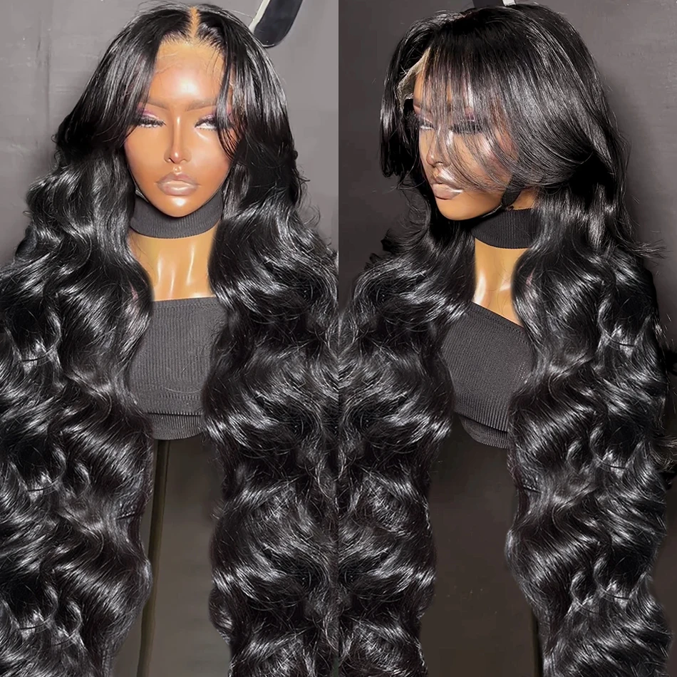 

30 Inch Body Wave Lace Front Human Hair Wig 180 Density Brazilian Remy 4X4 Transparent Hd Lace Frontal Wigs For Women