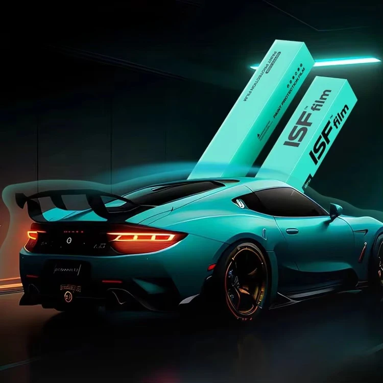 

ISFFILM Transparent Clear 1.52m*15m Invisible Full No Yellowing High Gloss Hood Clear Bra Truck PPF TPU Car Protection Film