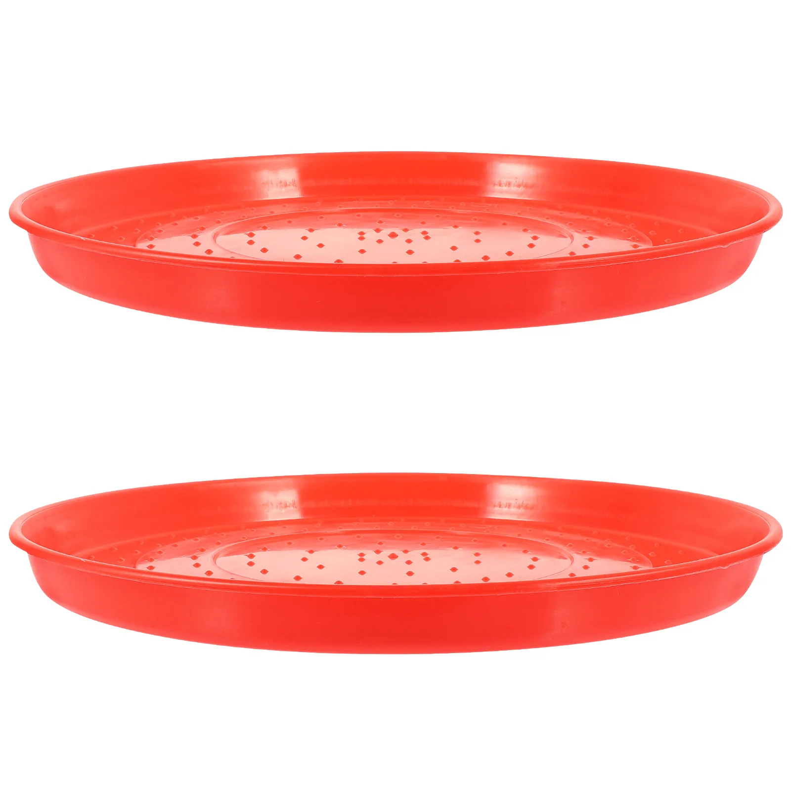

2Pcs High Quality Chicken Feeding Plate Sturdy Structure Prevents Spillage Easy to Move Carry Poultry Accessories