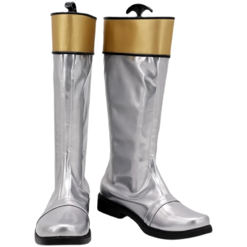 Hyakujuu Sentai Gaoranger GaoSilver Cosplay Kostüm Schuhe Karneval Party Halloween Stiefel Handgemachte Stiefel