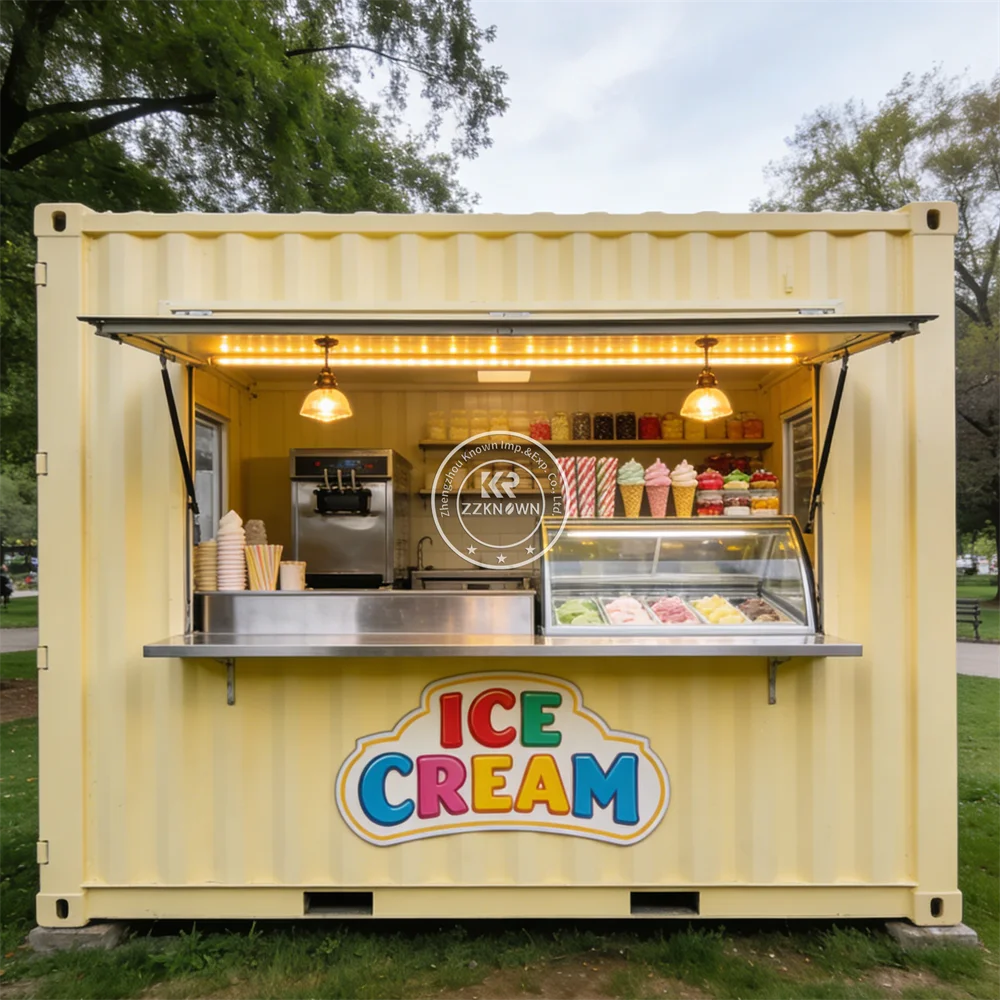 

Prefab Container House Modular Homes Prefabricated Container Restaurant Bar Mobile Coffee Shop Container Kiosk For Slae