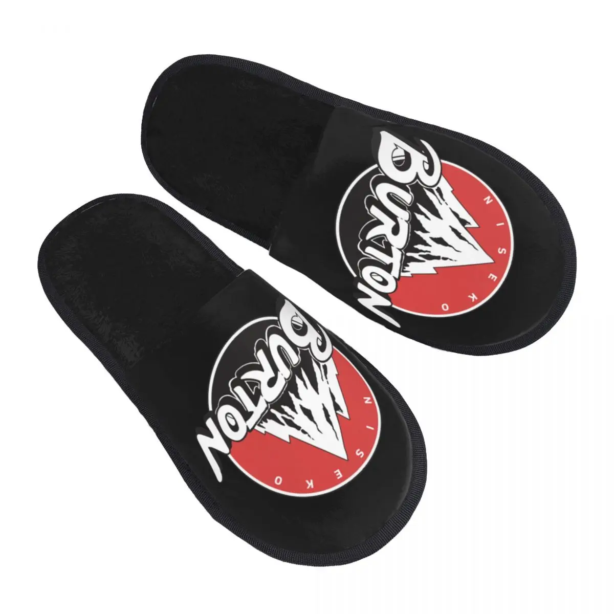 Custom Burtons Mountain Snowboard Memory Foam Slippers Women Comfy Warm House Slippers