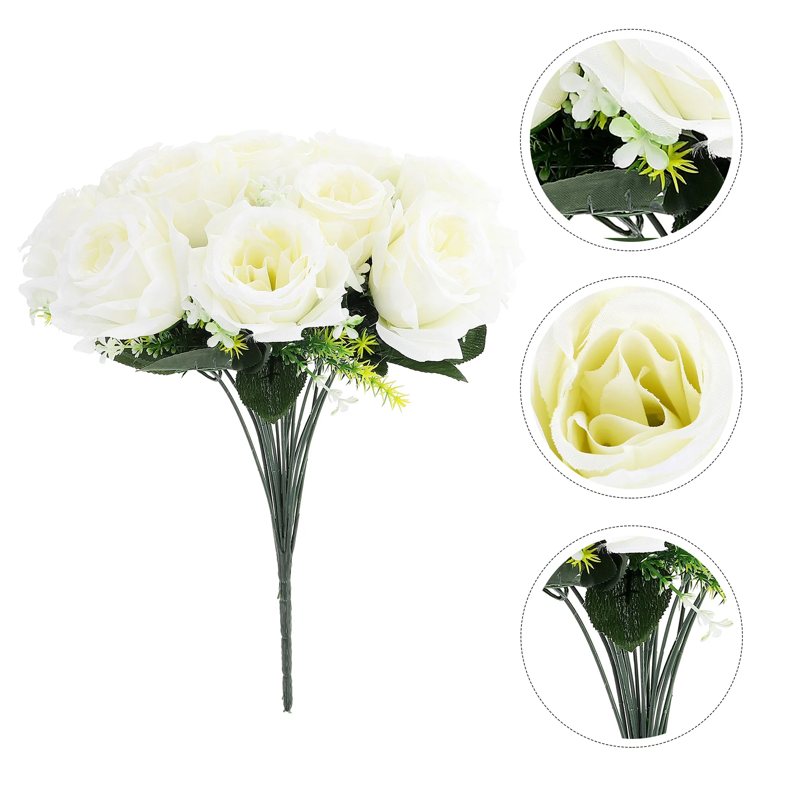 

Simulated Rose Immortal Flower Cemetery Arrangements for Graves Memorial Artificial Decorations Silk Cloth Vase Flowers
