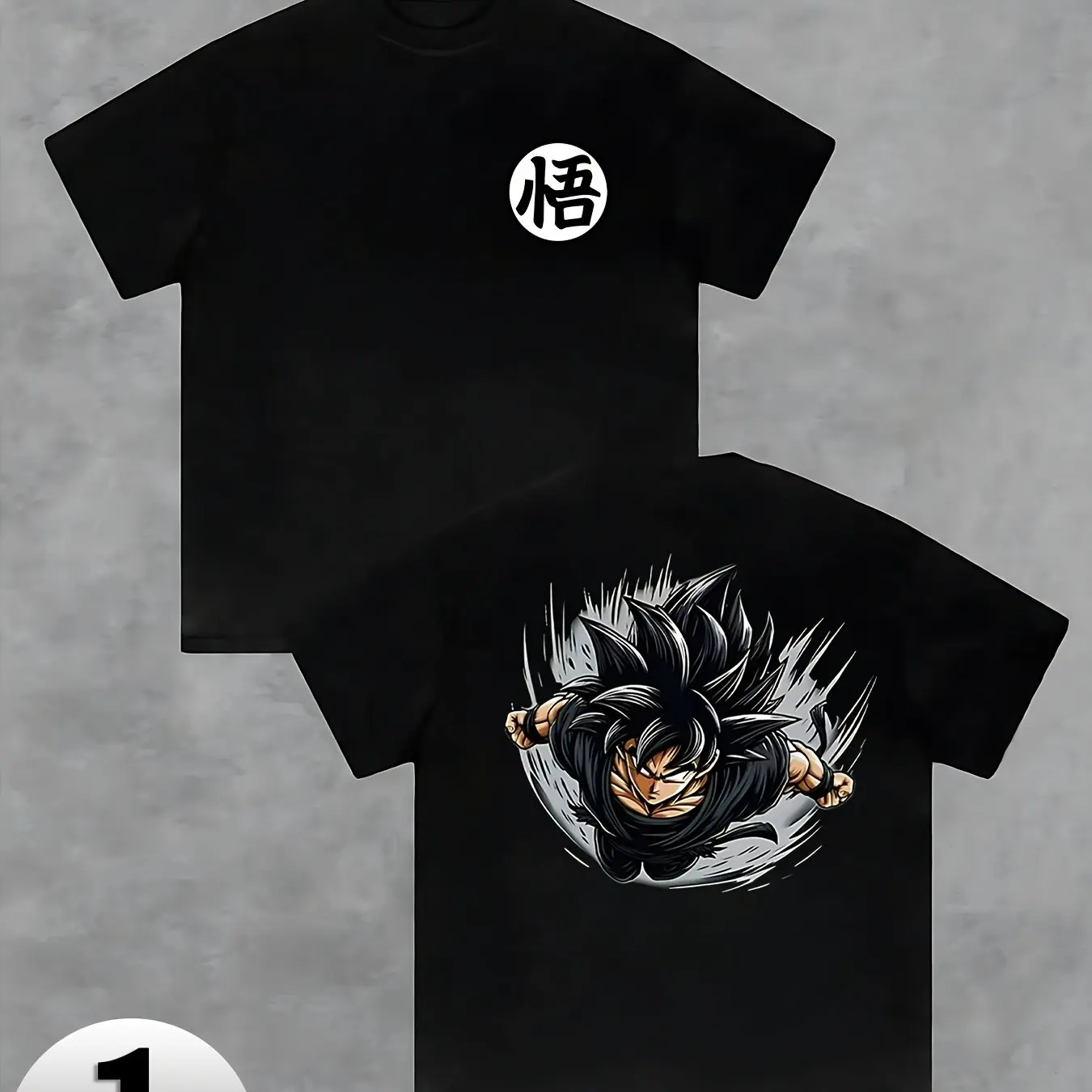 

Мужская футболка с короткими рукавами и двусторонним принтом Dragon Ball Wukong, привлекательная уличная одежда в классическом стиле аниме