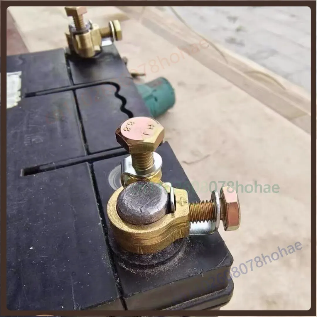 Pure Copper Battery Terminal Clamp New Type Disconnect Battery Connector Dual Buckle Cable Lug For Car Automobile