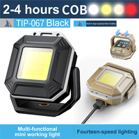 COB LED Work Light Waterproof Inspection Lamp with Magnetic Base Emergency Light Rechargeable for Car Repair Emergency Workshop
