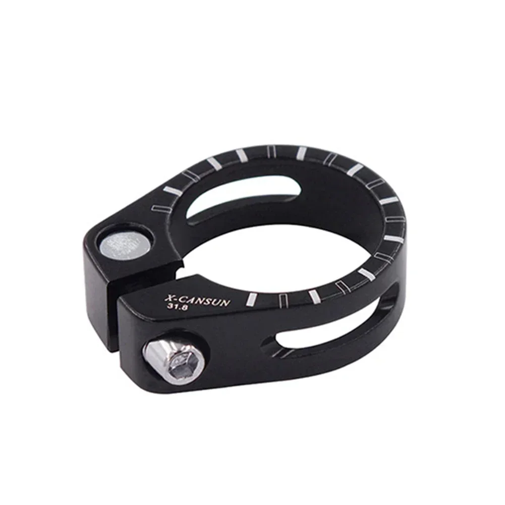 Bike Seat Post Clamp Premium Alloy Construction 31 8mm/34 9mm Fits Multiple Seatpost Diameters CNC Machined For Durability