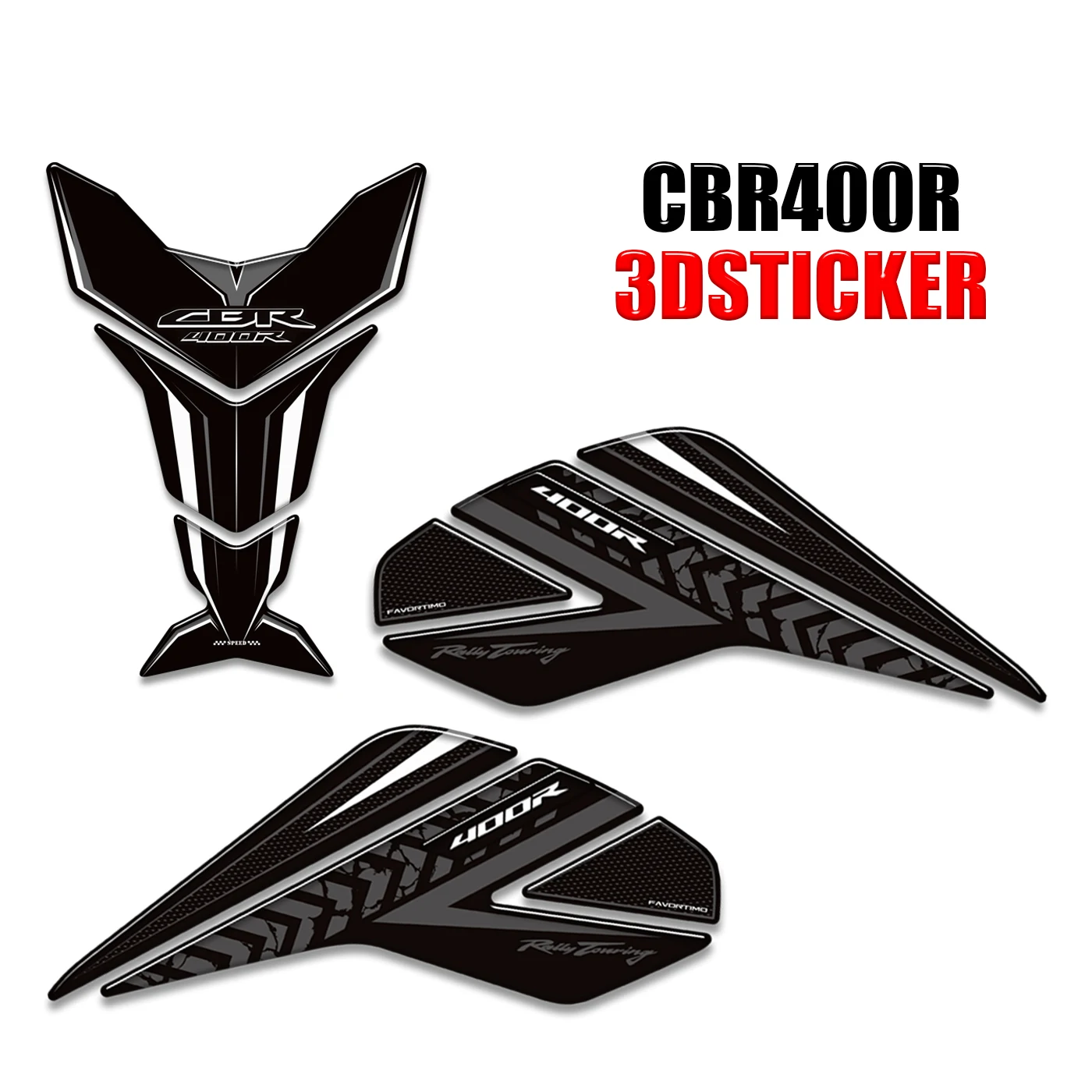 Cbr400r Fit Honda Cbr 400r Motorfiets Beschermer Tankpad Zijsticker Stickers Zelfklevend