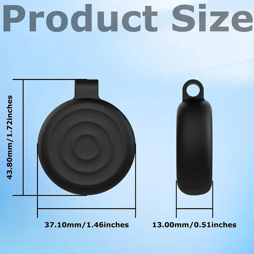 Silicone Protective Case Waterproof Anti-lost Tracker Cover Keychain Locator Holder Shell for Apple AirTag Tracker Accessories