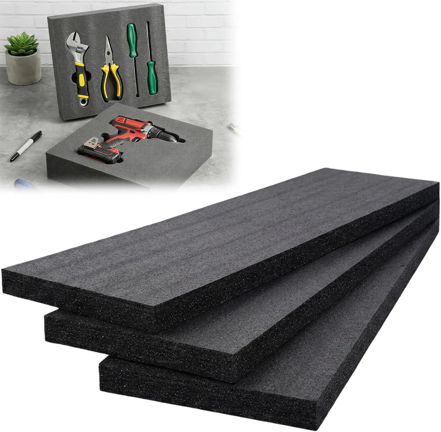 3 PCS Customizable Polyethylene Foam, 54
