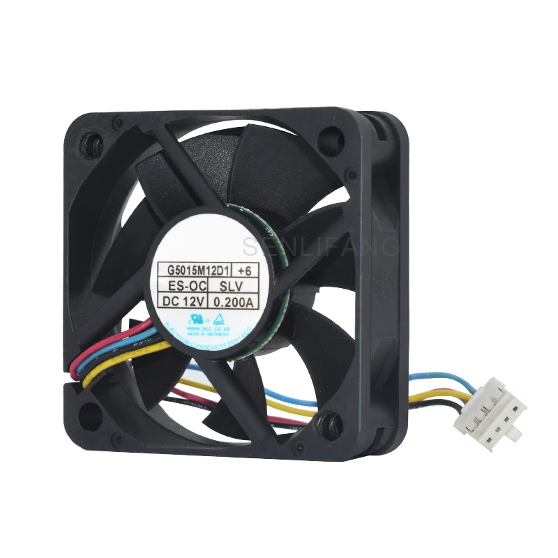 G5015m12d1 + 6 12v 0.2a 50*50*15mm 4-wire dc veículo cabo de ventilador de refrigeração de áudio lengeth 9.5cm só