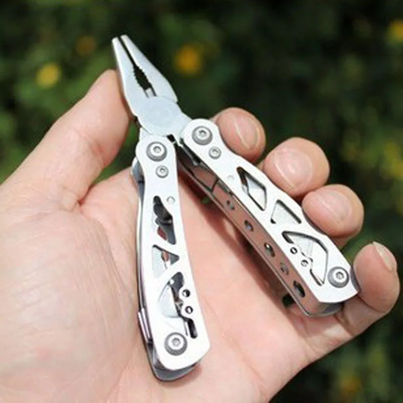 420 Stainless Steel Folding Pliers Outdoors Mini Clamp Cable Stripper Fold Crimper Wire Cutter Multitool Pocket Knife Multi-Tool