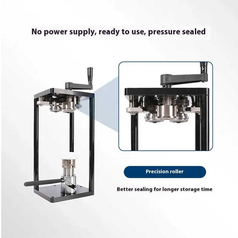Hand-cranked Gear Core Can Sealer with Heat/Cold Sealing for Beverage Easy to Operate 1 Year Warranty - view 5