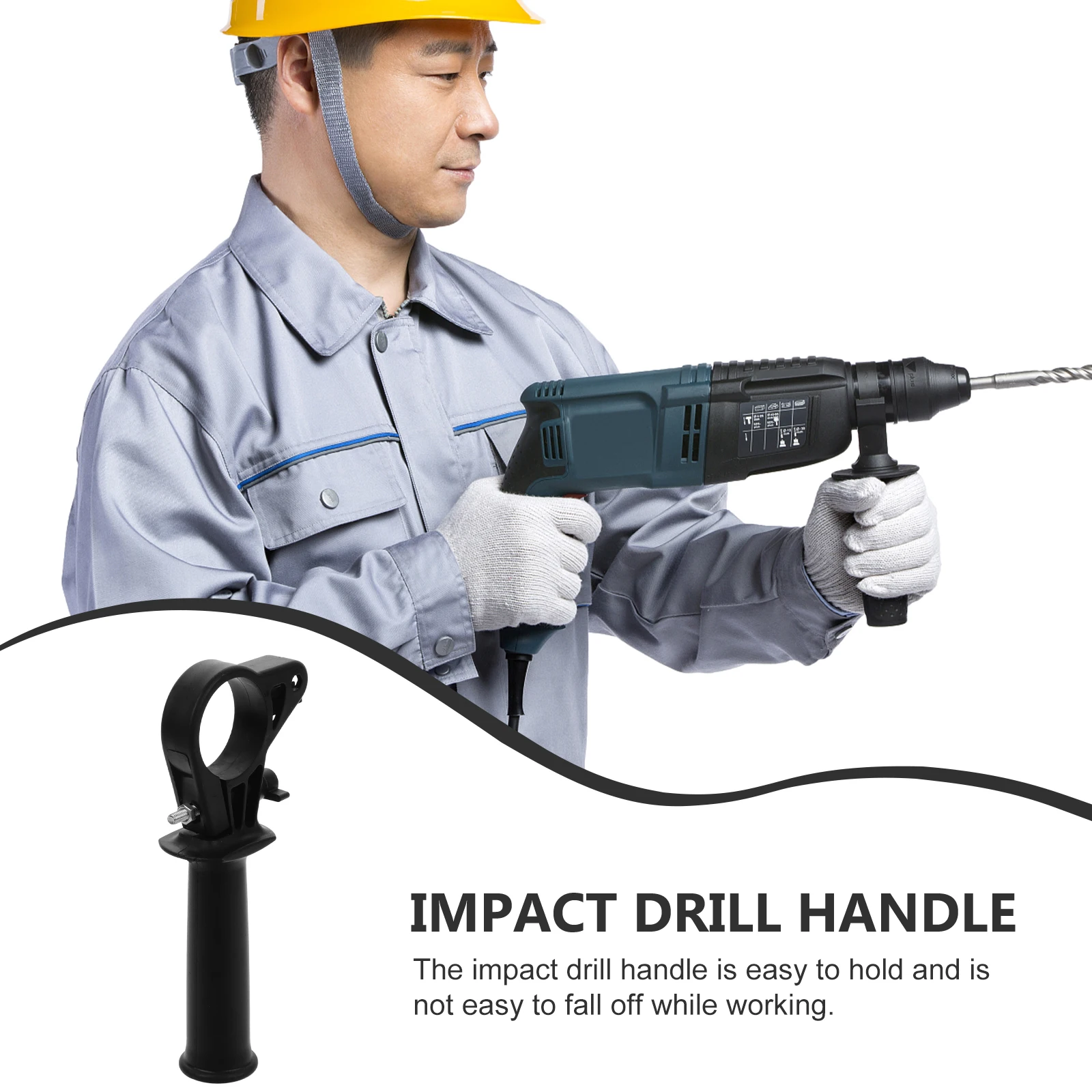 

Drill Replacement For Angle Grinder Electric Hammer Front Auxiliary Handle Ergonomic Design Long Term Use Power Tool