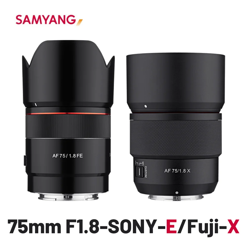 Samyang 75mm F1.8 Camera Lens AF Full Frame Lens for SONY A7R IV A7 Fuji XT4 XT5 XS10 XT30