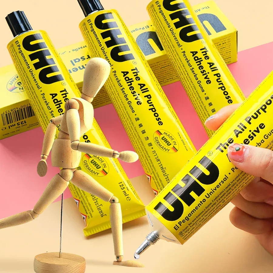 UHU German Super Glue Toughness Multifunctional Soft Glue Super glue FOR MOOD textile porcelain pape metal rubber uhu glue